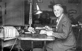 Maye Bruce in her office.